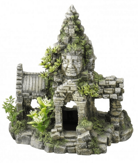 Temple Asiatique sur rocher - Décorations Aquarium