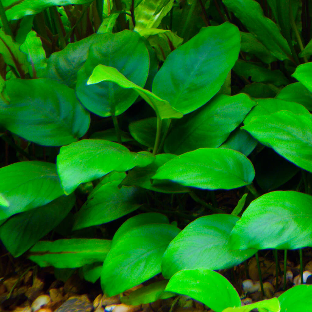 Plantes aquatiques vivantes pour aquarium, plantes d'eau douce Anubias  barteri