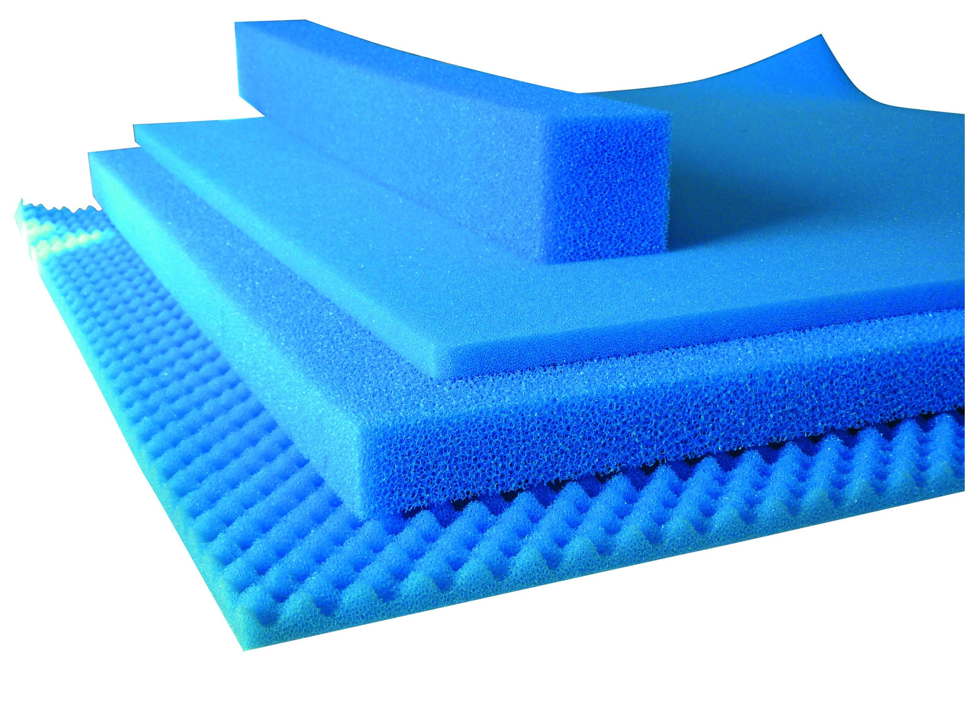 Foam. Blue Insulation Foam. Extruded Polypropylene Sections.