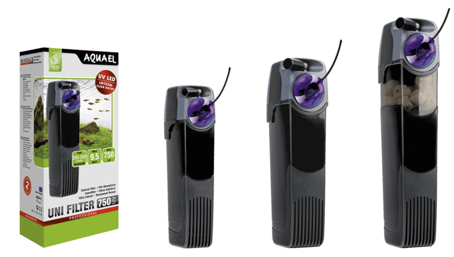 présentation gamme Aquael unifilter uv