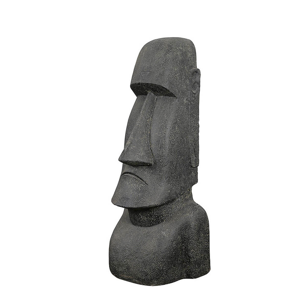 Statue représentant un Moaï de l'île de pâques de 200cm de hauteur, idéale en décoration de jardin