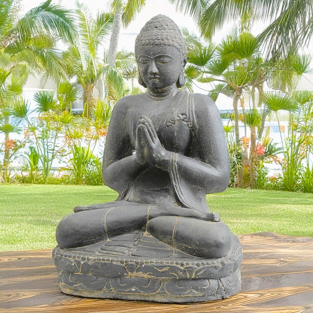 illustration seda bouddha assis en salutation