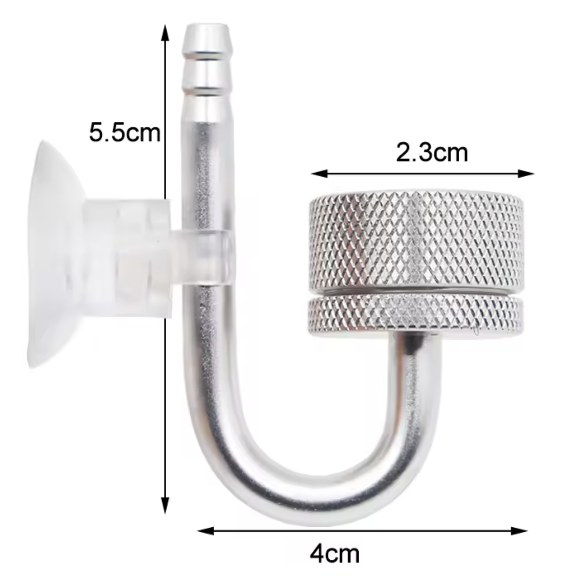 dimension aquaplante diffuseur de co2 en inox
