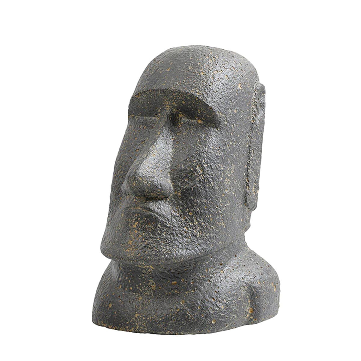 Petite statue de Moaï de l'ile de Pâques de 30cm de hauteur, idéale en décoration d'intérieur ou pour un petit jardin