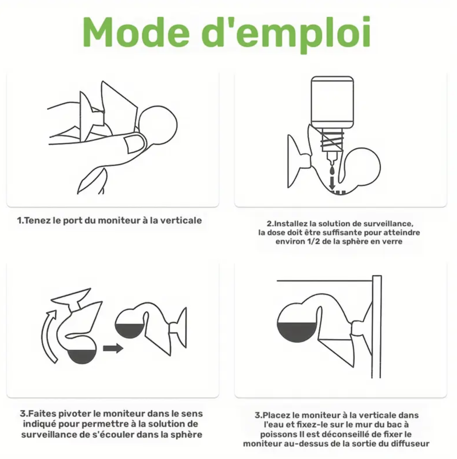 mode d'emploi aquaplante drop checker