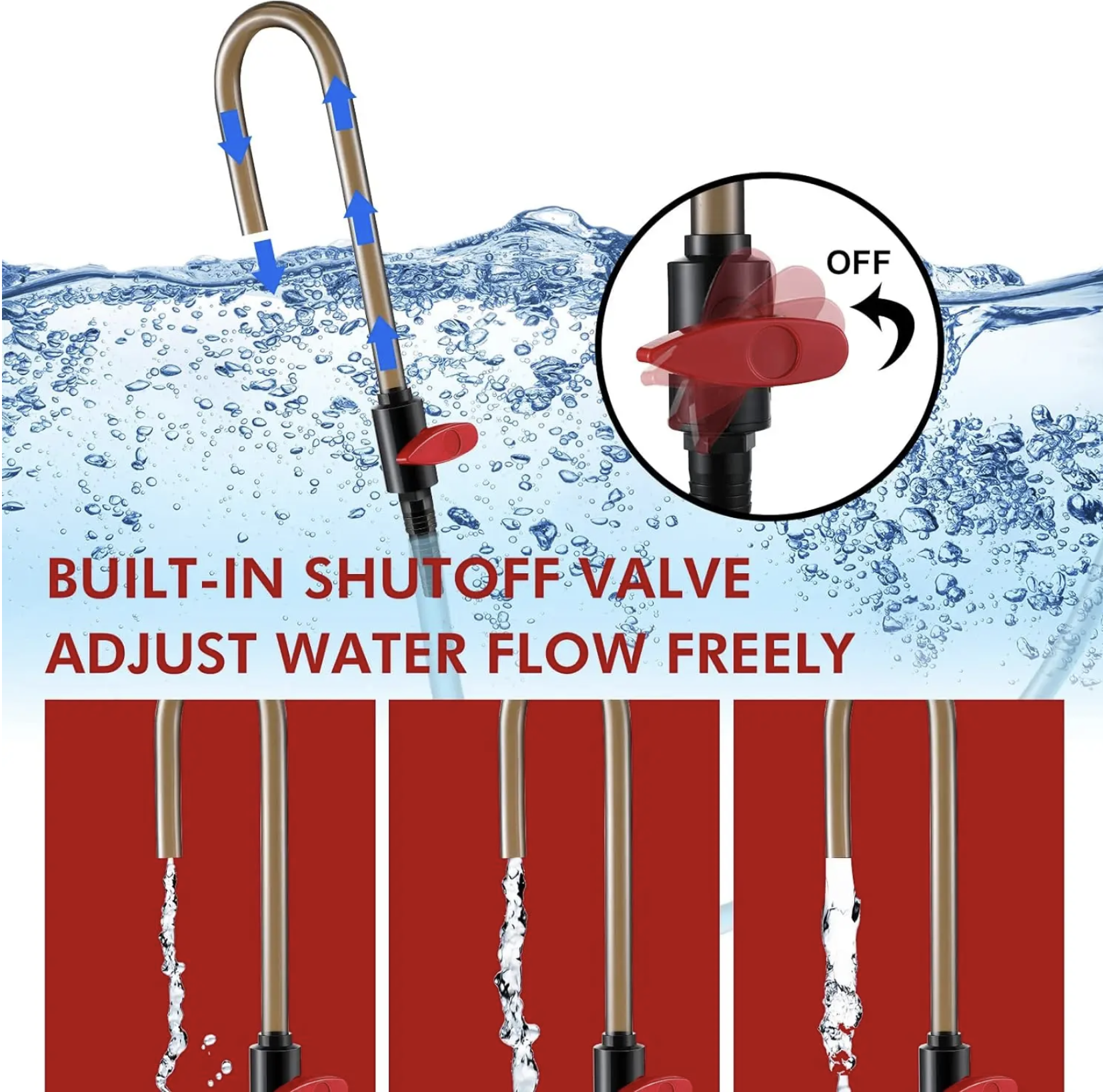 fonctionnement aquaplante canne de remplissage avec robinet