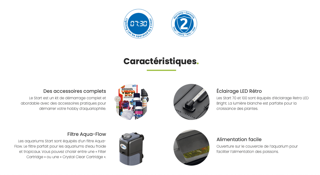 caractéristiques superfish start qube