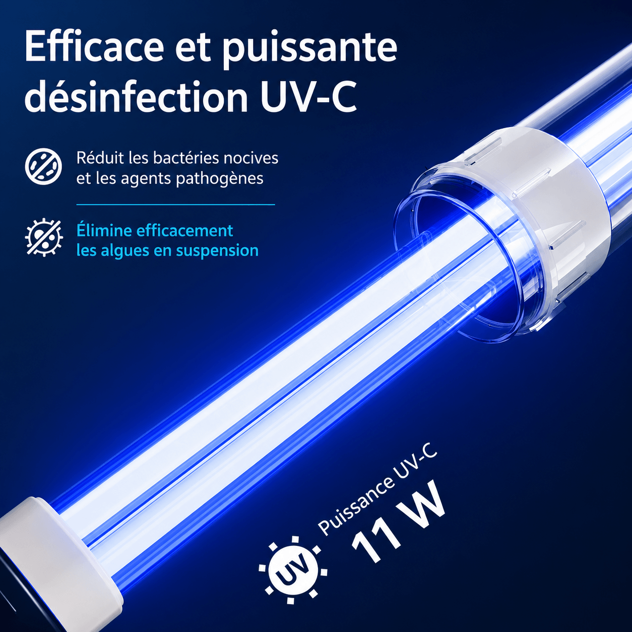 SunSun CPF-2500T - Kit complet pret a l'emploi pour bassin Kit SunSun CPF-2500T en situation - filtre pression pompe tuyau raccords sur bassin a koi