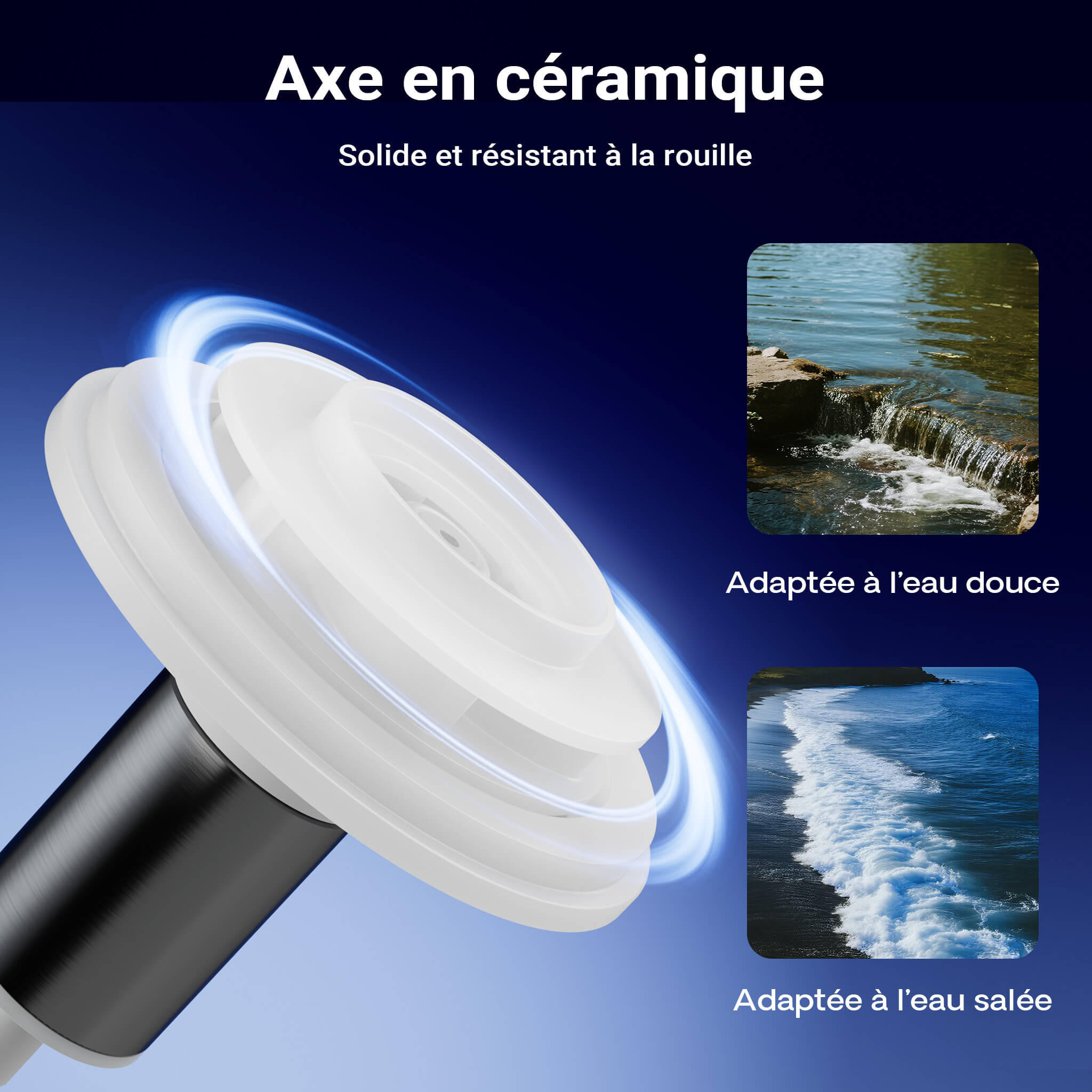 SunSun CET-35000T axe ceramique anticorrosion