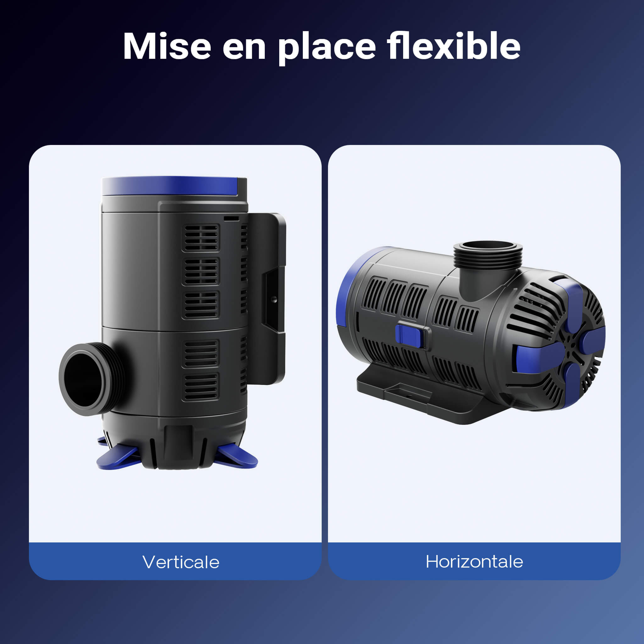 Sunsun CET-15000 installation verticale ou horizontale